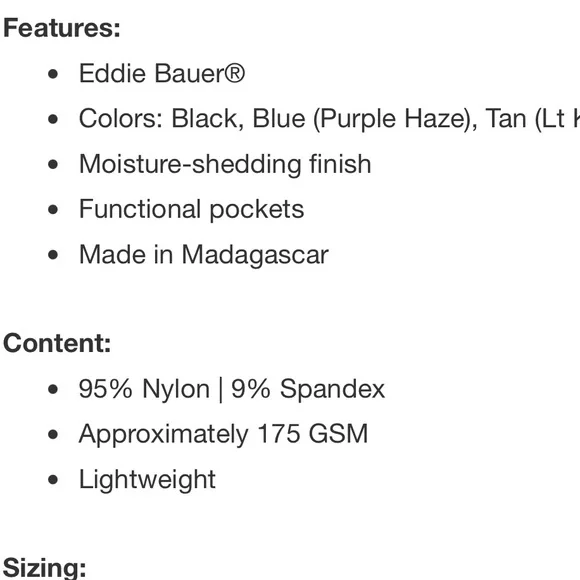 Eddie Bauer Horizon Straight Ankle Pants-Khaki - Picture 10 of 11